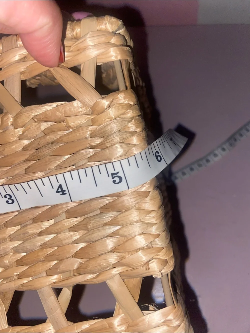 Woven Natural Rattan Square Tissue Box Cover - Natural